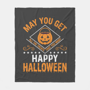 Cobertor De Velo Feliz Halloween Abóboras Guloseimas Desenho Vetori
