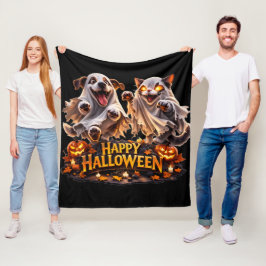 Cobertor De Velo Feliz Halloween agasalho aconchegante