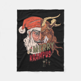 Cobertor De Velo Feliz Krampus Papais noeis assustadores Natal horr