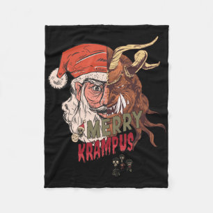 Cobertor De Velo Feliz Krampus Papais noeis assustadores Natal horr