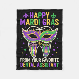 Cobertor De Velo Feliz Mardi Gras Da Sua Clínica Odontológica Favor