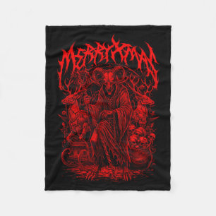 Cobertor De Velo Feliz Natal Banda de Heavy Metal Paródia Death Met