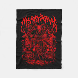 Cobertor De Velo Feliz Natal Banda Heavy Metal Paródia Death Metal