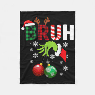 Cobertor De Velo Feliz Natal Bruh Kids Adolescentes Meninos Engraça