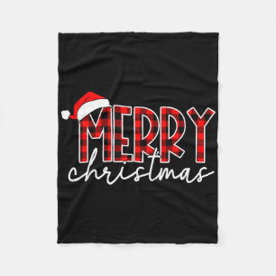 Cobertor De Velo Feliz Natal Buffalo Xadrez Vermelho Família Santa