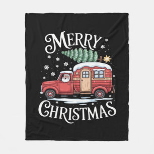 Cobertor De Velo Feliz Natal Camping Fofo Papai Noel Caminhão Essen