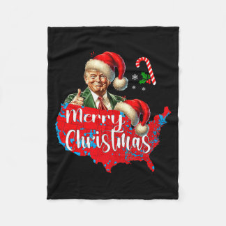 Cobertor De Velo Feliz Natal Donald Trump Mapa de Cobertura Vermelh