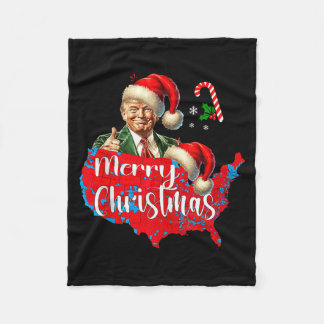 Cobertor De Velo Feliz Natal Donald Trump Mapa de Cobertura Vermelh