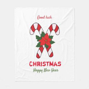 Cobertor De Velo Feliz Natal e Ano Novo Minimalista
