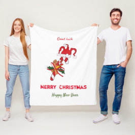 Cobertor De Velo Feliz Natal e Ano Novo Minimalista