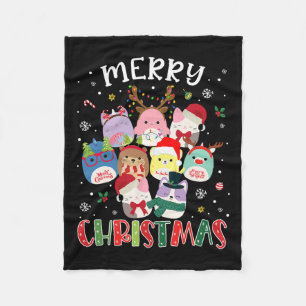 Cobertor De Velo Feliz Natal Esquadrão Mallow Meninas Rapazes