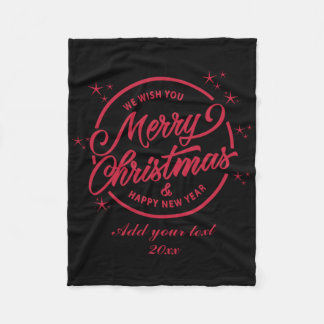 Cobertor De Velo Feliz Natal Feliz Ano Novo Camiseta T Grafia Verme