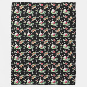 Cobertor De Velo Feliz Natal Feliz Reindeer Fleece