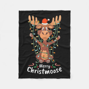 Cobertor De Velo Feliz Natal Luzes de Árvore do Mose de Natal