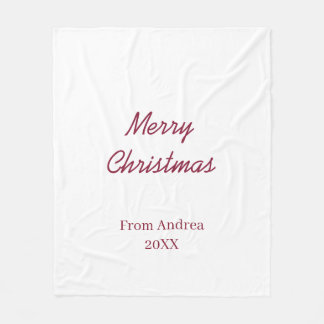COBERTOR DE VELO FELIZ NATAL MARON DE NOME 20XX SIMPLES MÍNIMO