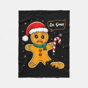 Cobertor De Velo Feliz Natal Oh Pão de Gengibre Homem Cookie X M