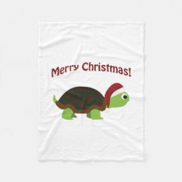 Cobertor De Velo Feliz Natal! Papai noel Turtle