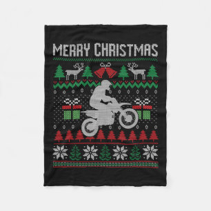 Cobertor De Velo Feliz Natal Papais noeis de bicicleta Engraçados C