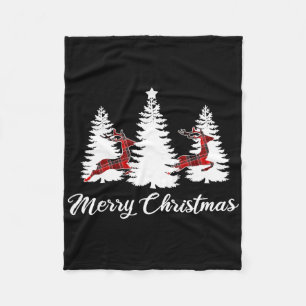 Cobertor De Velo Feliz Natal Para Mulheres Búfalo Xadrez Rena T