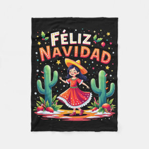 Cobertor De Velo Feliz Navidad 2025 Feliz Natal Mexicano Espanhol