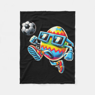 Cobertor De Velo Feliz Páscoa Ovos Jogando Futebol Amantes Meninos