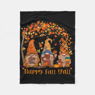 Cobertor De Velo Feliz Queda Todos Gnomos Autumn Gnomos Pumpkin Spi