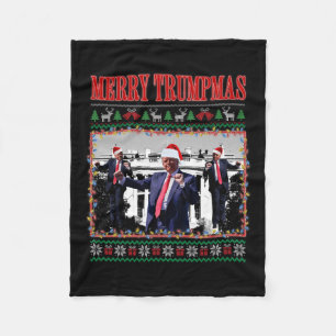 Cobertor De Velo Feliz Trumpmas Donald Trump Papais noeis Família X