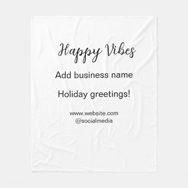 Cobertor De Velo Feliz vibes cartões de natal de Natal (Frente)