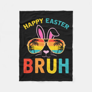 Cobertor De Velo Felz pascoa Bruh Camisa Bruh Meme Engraçado Dizend