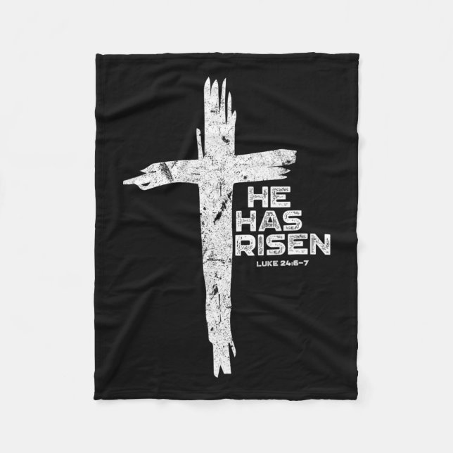 Cobertor De Velo Felz pascoa Jesus Que Arriscou Cristão Religioso (Frente)