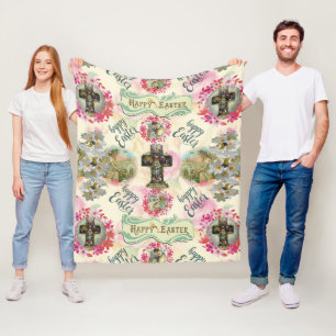 Cobertor De Velo Felz pascoa Jesus Resurecciation Angel Wredies