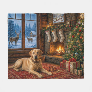 Cobertor De Velo Feriado do Country Labrador Retriever 