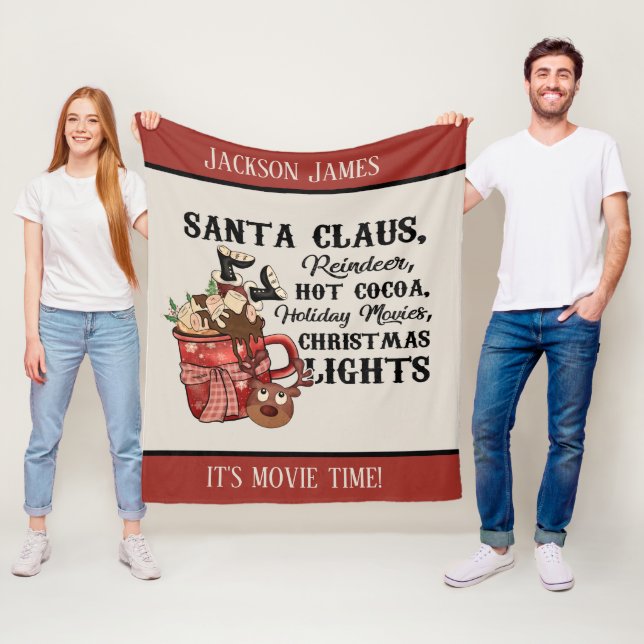 Cobertor De Velo Feriado no tempo do filme de Natal (In Situ)