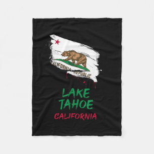 Cobertor De Velo Férias Bandeira com respingo de tinta do Lago Taho