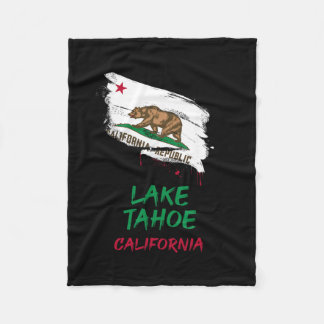 Cobertor De Velo Férias Bandeira com respingo de tinta do Lago Taho