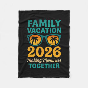 Cobertor De Velo Férias em Família 2026 Memórias do Pôr do Sol Trop