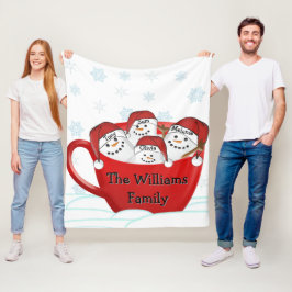 Cobertor De Velo Férias Felizes Família Marshmallow