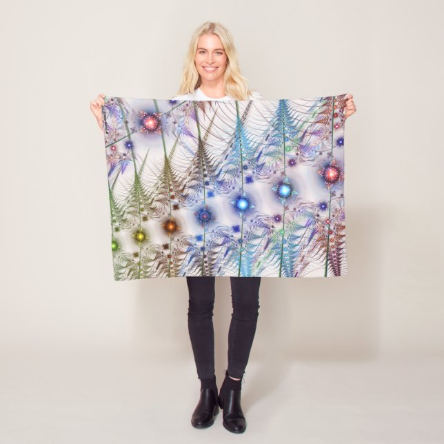 Cobertor De Velo Ferns'N Flowers Abstrato (In Situ)