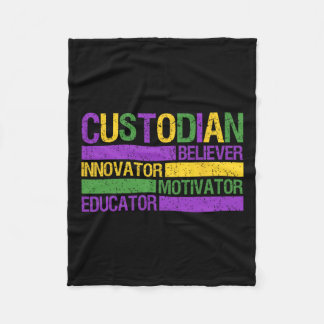 Cobertor De Velo Festa de Guarda Escolar Engraçada Mardi Gras