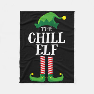 Cobertor De Velo Festa de Natal do Grupo Familiar Chill Elf Matchin