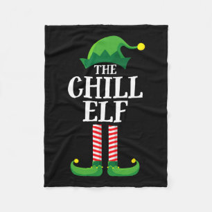 Cobertor De Velo Festa de Natal do Grupo Familiar Chill Elf Matchin