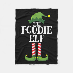 Cobertor De Velo Festa de Natal do Grupo Familiar Foodie Elf Match 