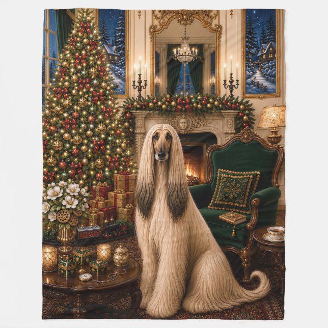 Cobertor De Velo Festa do Afghan Hound (Frente)