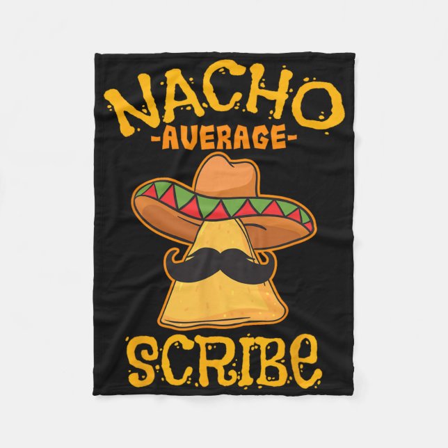 Cobertor De Velo Festa Mexicana Cinco De Mayo do Nacho Average Scri (Frente)