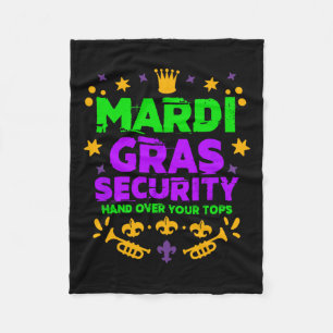Cobertor De Velo Festival de Segurança Mardi Gras Engraçado Mardi G