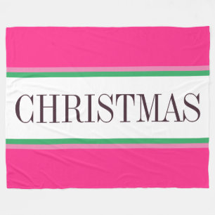 Cobertor De Velo Festivo Colorida Rosa Verde "NATAL" Verde