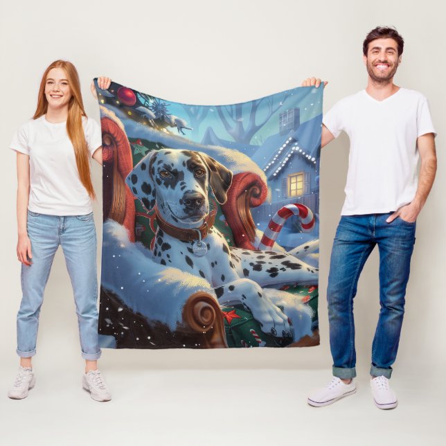 Cobertor De Velo Festivo do Cachorro Dalmático (In Situ)