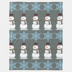 Cobertor De Velo Festivo Snowman