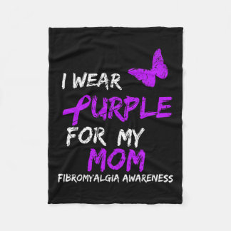Cobertor De Velo Fibromialgia Consciência Eu Visto Roxo Para Minha 