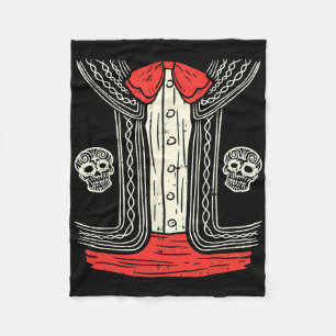 Cobertor De Velo Ficheiro de roupa mexicano do Halloween Mariachi M